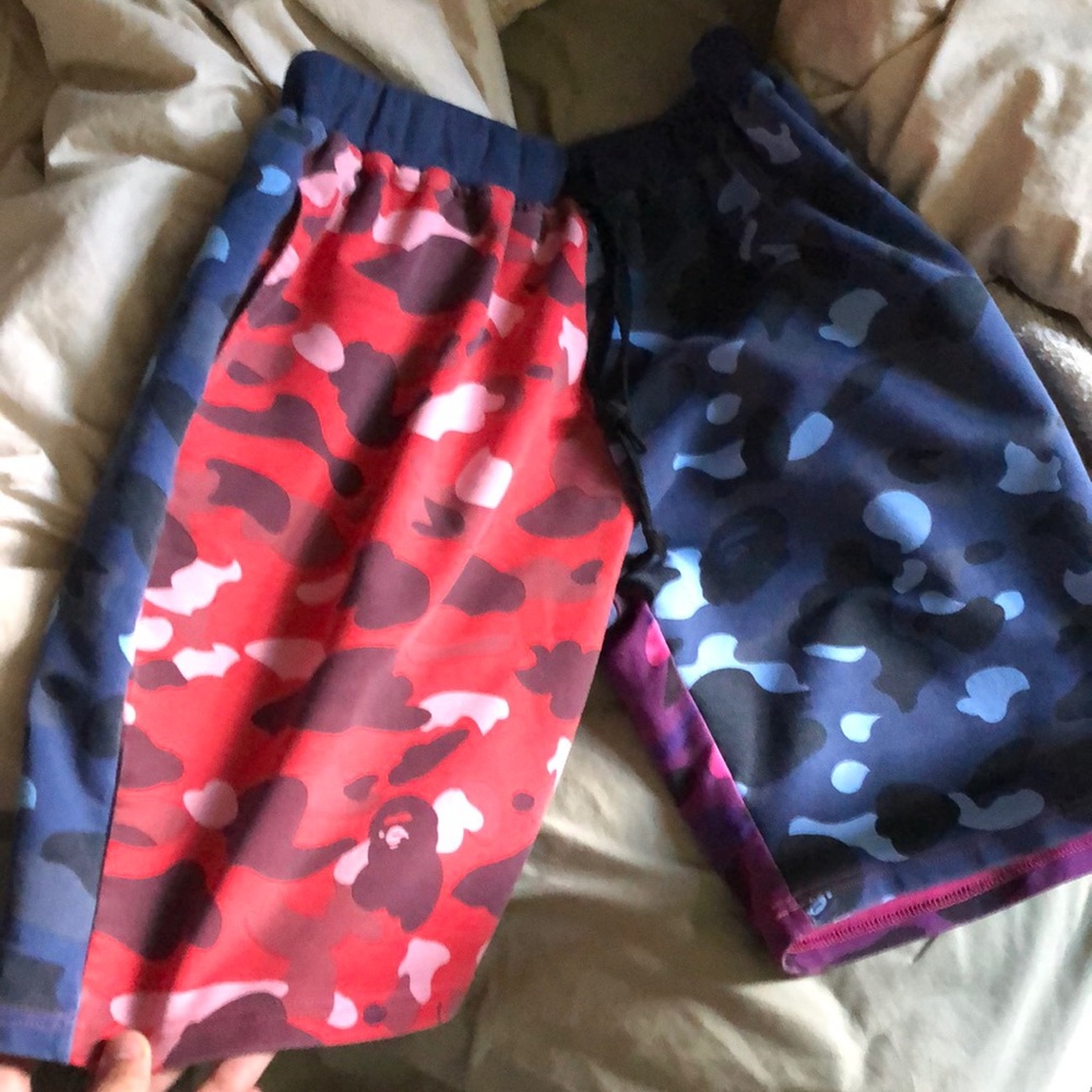 Bape Crazy Camo Shorts